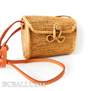 Wallet purses bag ata grass hand woven balinese design